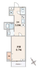 角部屋につき採光良好