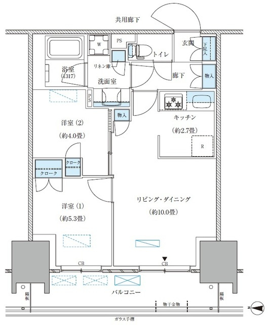 パークアクシス西大島コンフォートスクエアの間取り