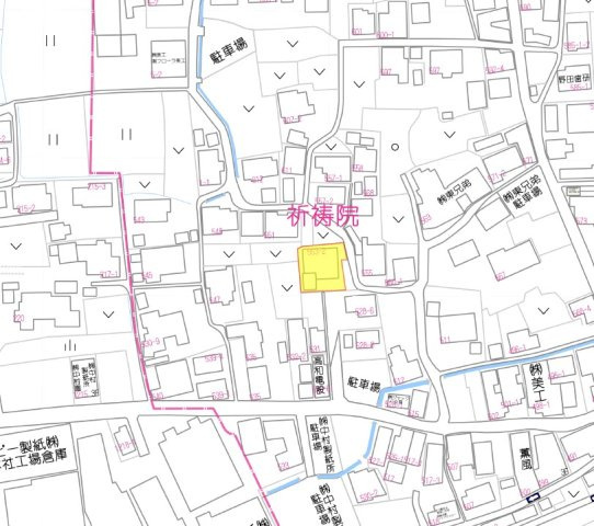 売地)八女市祈祷院の地図
