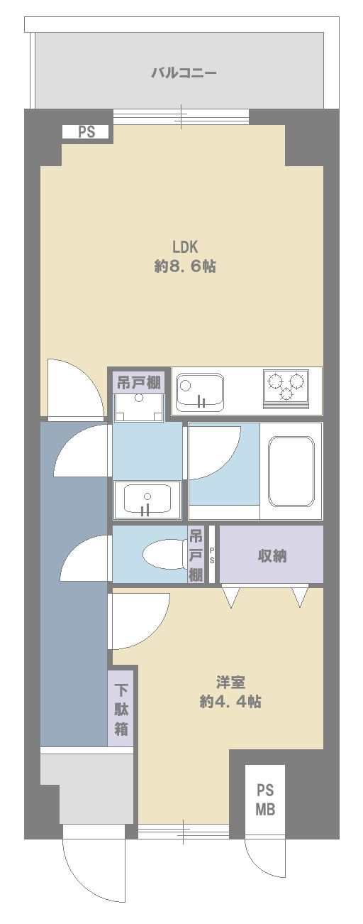 クレール久米川の間取り