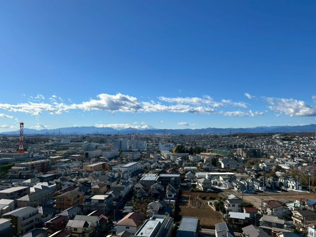 パークハウスワンズタワーの展望|晴れの日の眺望になります♪
晴れの日は富士山も見ることができます♪