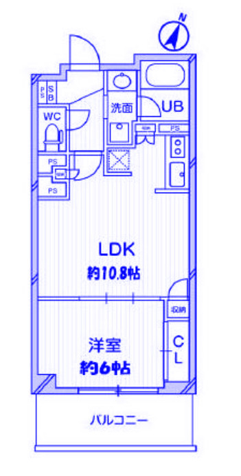 ドゥーエ大宮の間取り
