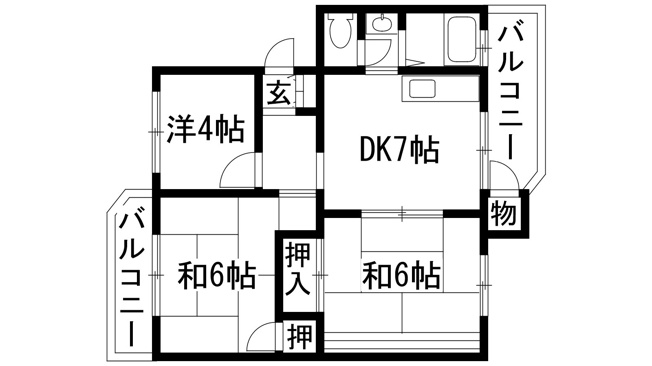 【間取り】 | 宝塚安倉2号棟