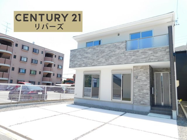 名古屋市中川区万場１丁目の新築一戸建の外観|☆５号棟・５ＬＤＫ☆　　いつでも見学できます♪（お問合せ当日、平日、水曜、夜間でもＯＫ）　敷地３９．３５坪！　長期優良住宅♪　ＺＥＨ水準！　駐車らくらく並列３台ＯＫ！　続き間ＬＤＫ２１．４帖♪