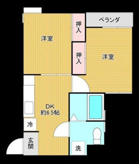 【間取り】 | 奈良コーポ | 間取りです。