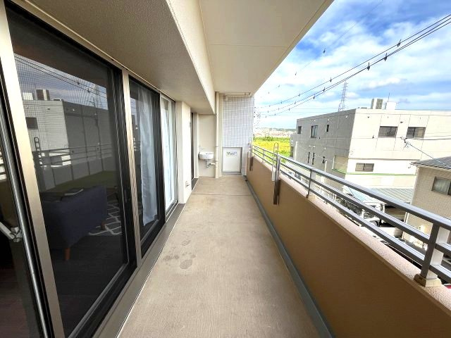 リフィア桜テラスの展望|南面バルコニーにつき洗濯物がよく乾きます！
