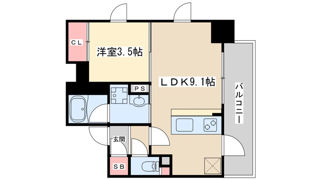 【間取り】 | シーズンフラッツ新大阪