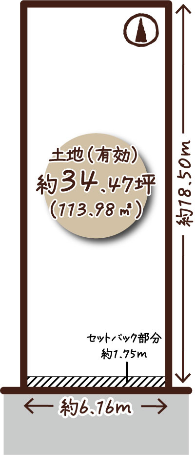 上京区硯屋町の土地図