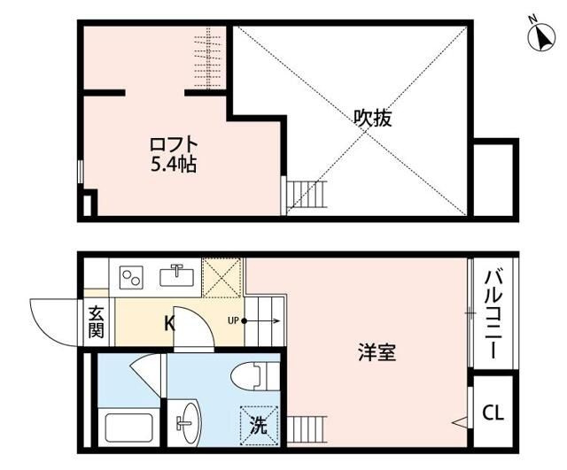 千葉市花見川区幕張町６丁目のアパートの間取り