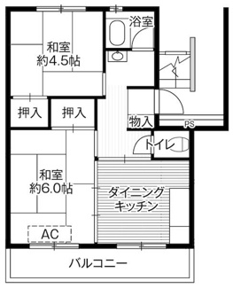 【間取り】 | ビレッジハウス台宿2号棟
