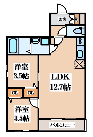 【間取り】 | Tio瓢箪山