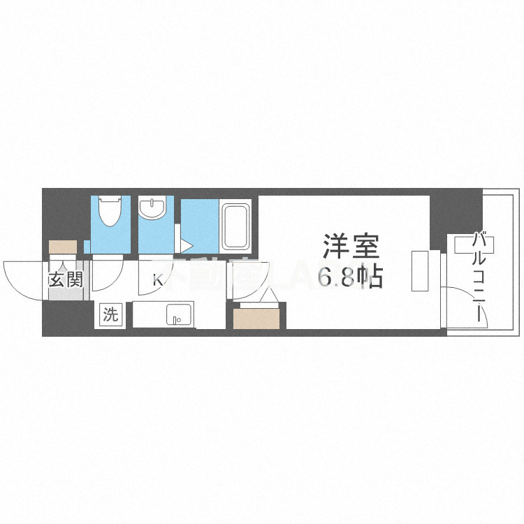 プレサンス大国町アドロッソの間取り