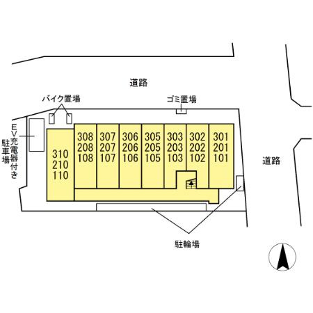 ルリアン北小岩Ⅲの区画図