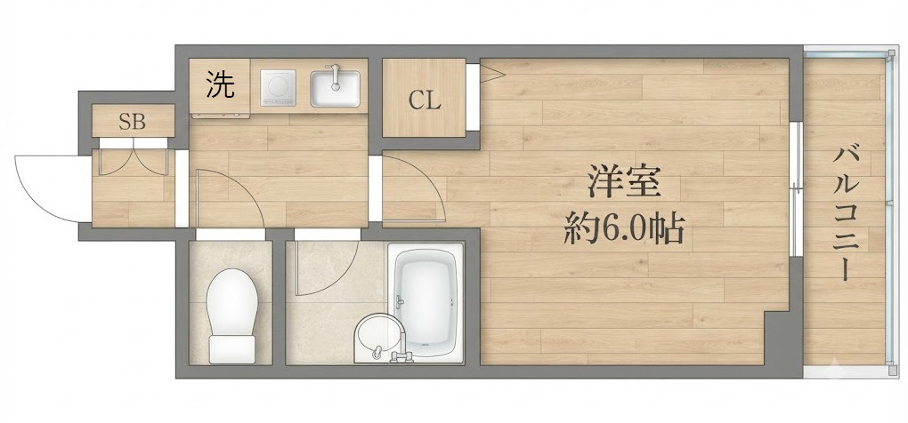 エスリード夕陽丘第2の間取り