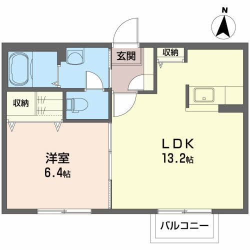シャーメゾン江刺 Ｂの間取り