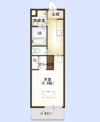 ルネス　クレールの間取り