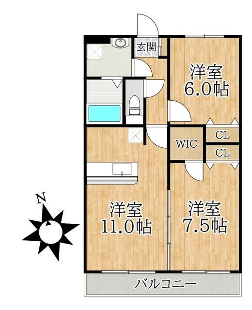 エクセルコート妙典の間取り