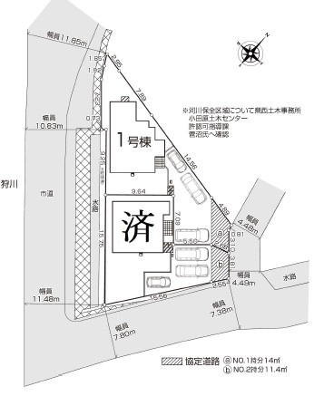 【区画図】 | 小田原市小台　新築戸建て　大雄山線「飯田岡駅」徒歩4分