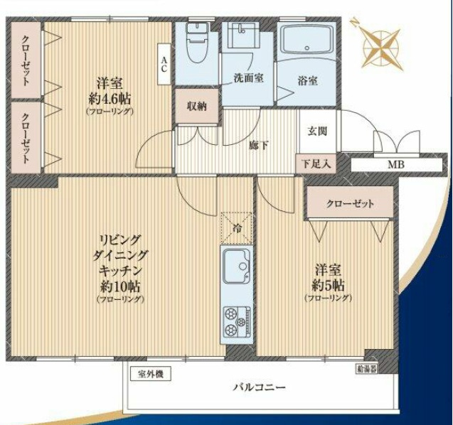 八潮伊草団地の間取り|間取図です