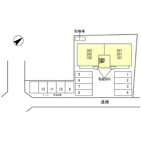 セジュール秀峰の区画図