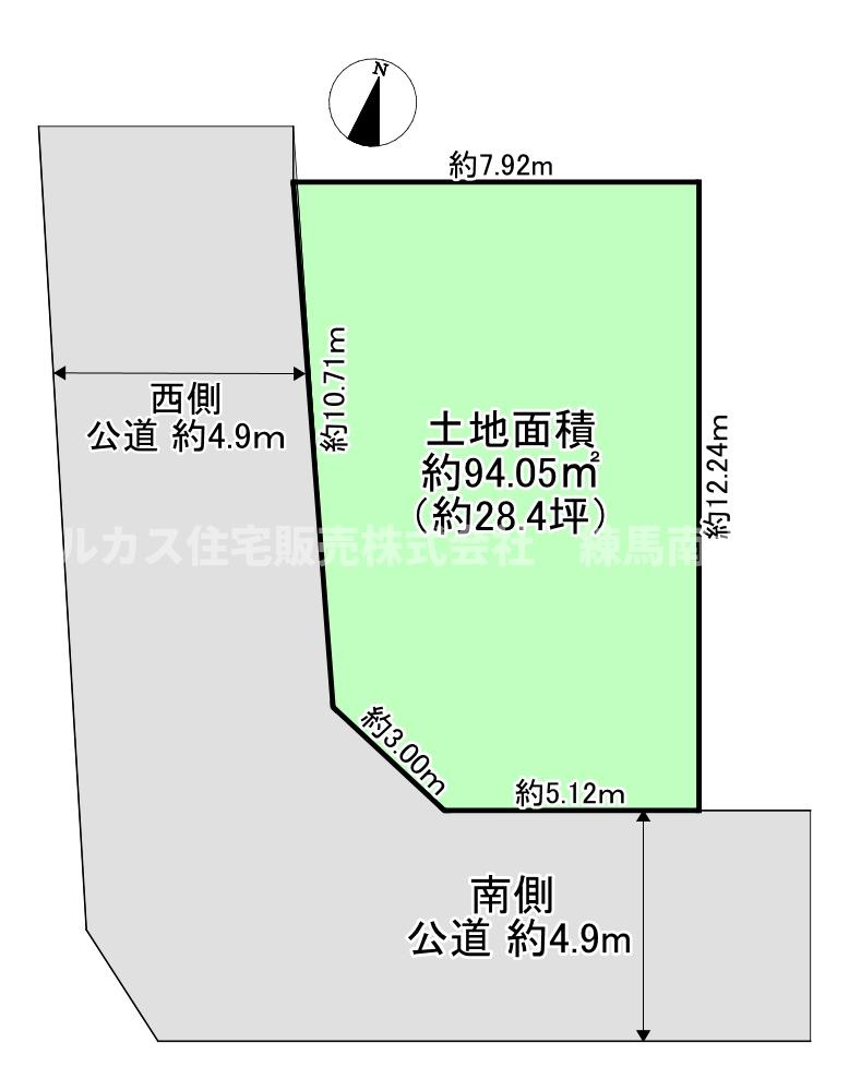 西東京市東町2丁目　中古一戸建　西武池袋線　保谷の区画図