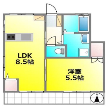 クレール（関野町）の間取り