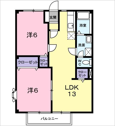 カームハイツ住吉の間取り