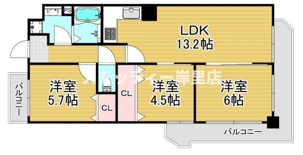 クリア・クレセント住之江の間取り