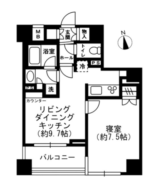 レジディア四谷三丁目の間取り|レジディア四谷三丁目