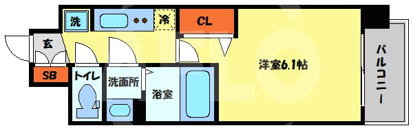 プレサンス南堀江の間取り|プレサンス南堀江　間取り