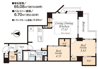 【間取り】 | ガーデンズ国立西館　仲介手数料半額！