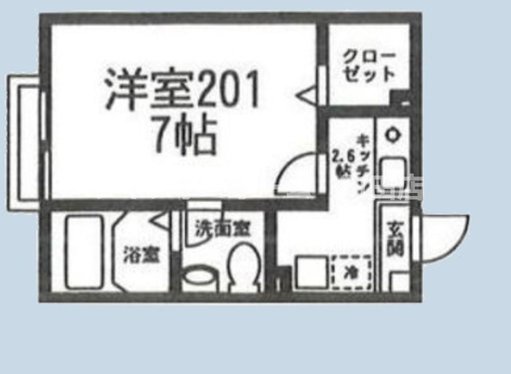 パナハイツ伊藤※初期費用分割後払いサービス利用可能物件の間取り