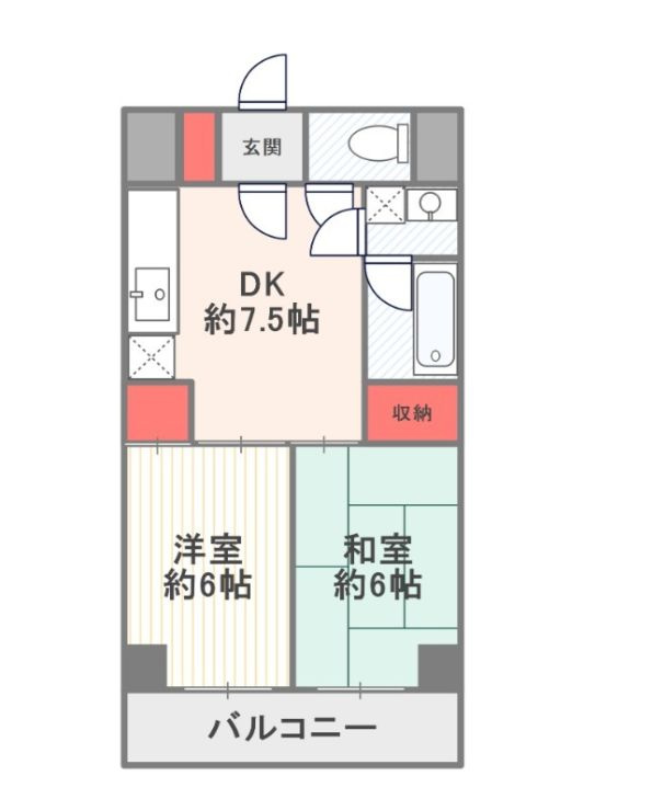 ハイツオーエドの間取り