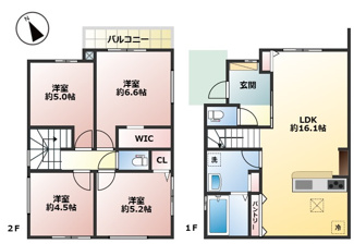 【間取り】 | 鈴蘭台北町６丁目　新築戸建 | 図面と現況が異なる場合は現況を優先します