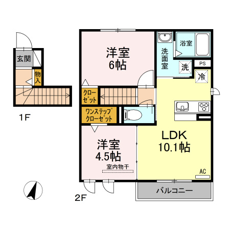 【間取り】 | ハレクラニK　A棟