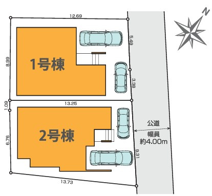 西東京市ひばりが丘北4丁目　新築一戸建　西武池袋線　ひばりが丘の土地図