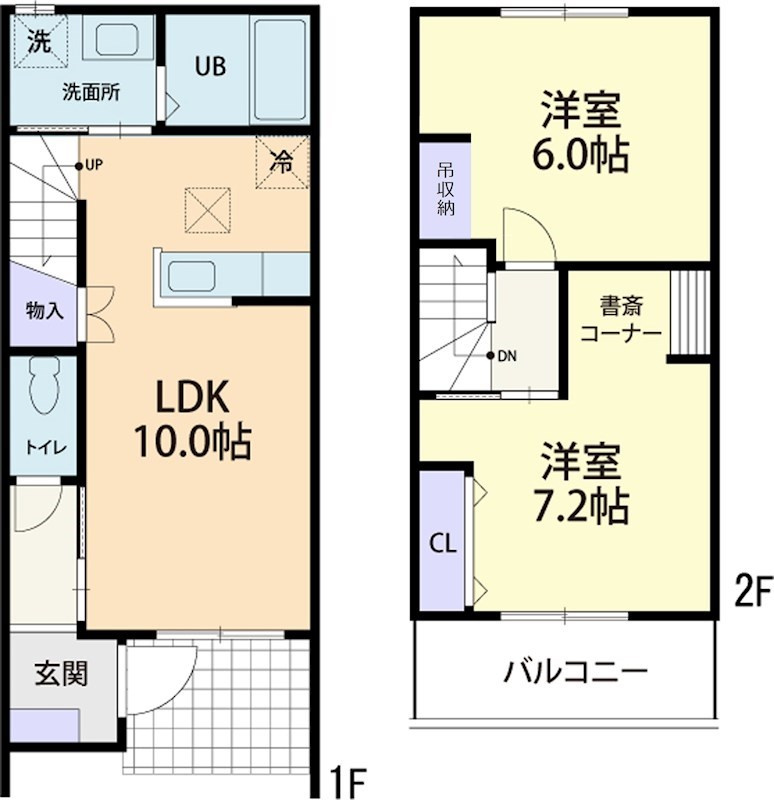 chataigneⅡの間取り