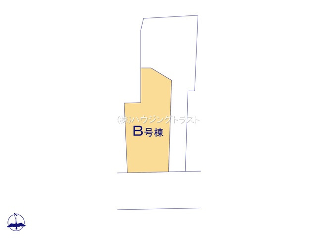 【仲介手数料無料】ハートフルタウン所沢東狭山ヶ丘11期　全2棟　B号棟の区画図