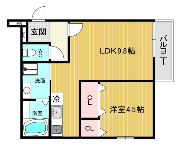 【間取り】 | フジパレス甲東園Ⅱ番館