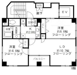 【間取り】 | プルナス入谷 | 間取りです。