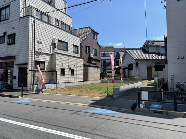 板橋区常盤台３丁目　建築条件なし土地の前面道路含む現地写真