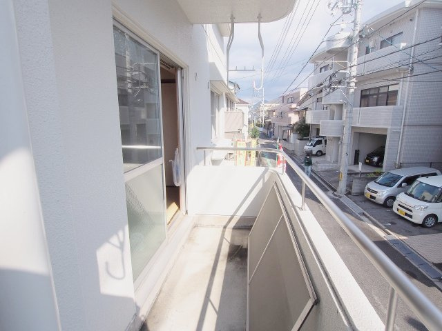 昭和中町Uビルのバルコニー