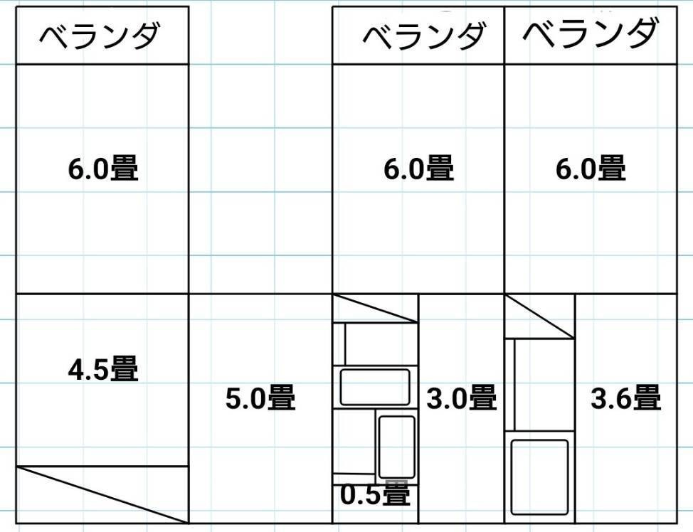 鹿児島県鹿児島市紫原6丁目　一棟マンションの間取り