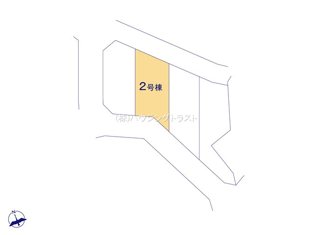 【仲介手数料無料】GRAFARE 所沢市山口２２期　全４棟2号棟　の区画図