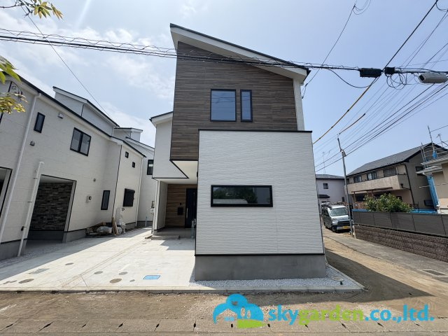 茅ヶ崎市十間坂２期　新築戸建　全３棟１号棟の外観|外観もきれいです