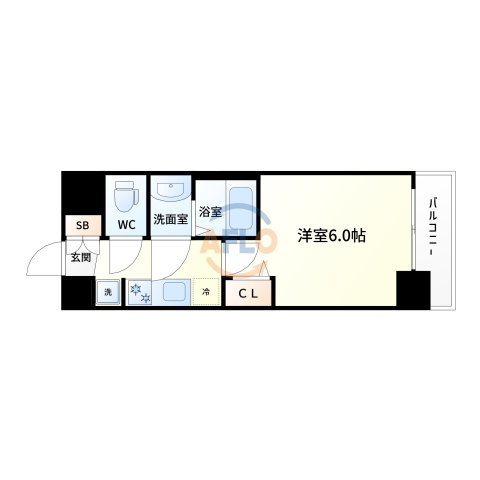 アスヴェル新大阪SOUTHの間取り|アスヴェル新大阪SOUTH　間取り