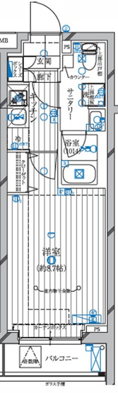 【間取り】 | レガリス蒲田