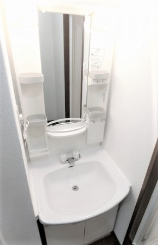 メゾンボヌールA棟の洗面所