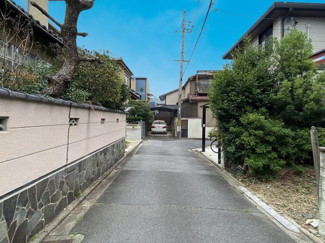 等持院中町 土地の前面道路含む現地写真