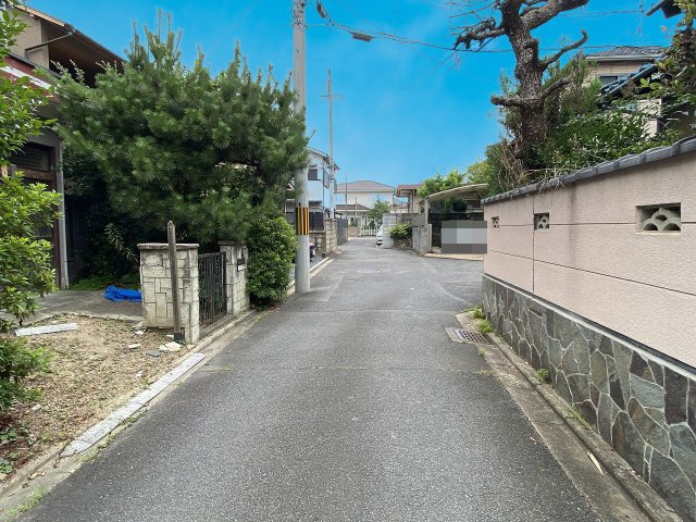 等持院中町 土地の前面道路含む現地写真